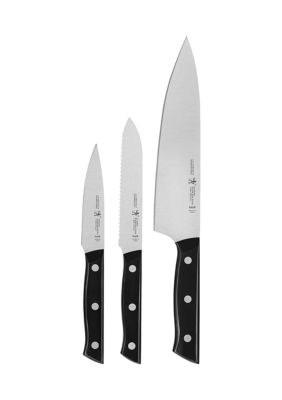 KENMORE ELITE 18-Piece Stainless Steel Cutlery and Wood Block Set