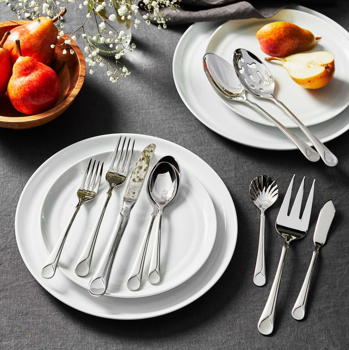 Provence 45pc 18/10 Stainless Steel Flatware Set