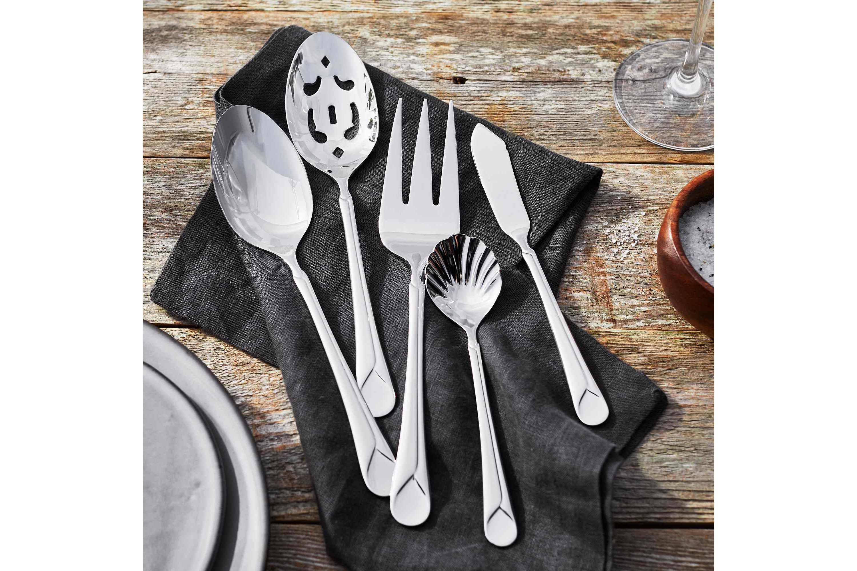Provence 45pc 18/10 Stainless Steel Flatware Set