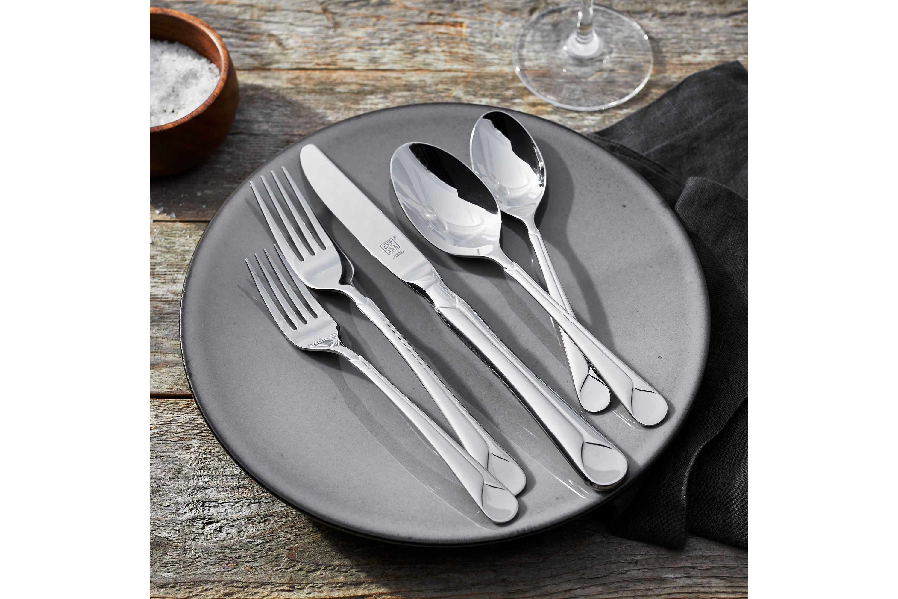 Provence 45pc 18/10 Stainless Steel Flatware Set
