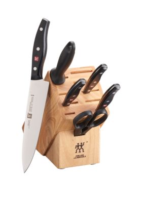 Zwilling J.A. Henckels Twin Signature 7 Piece Knife Block Set, Black