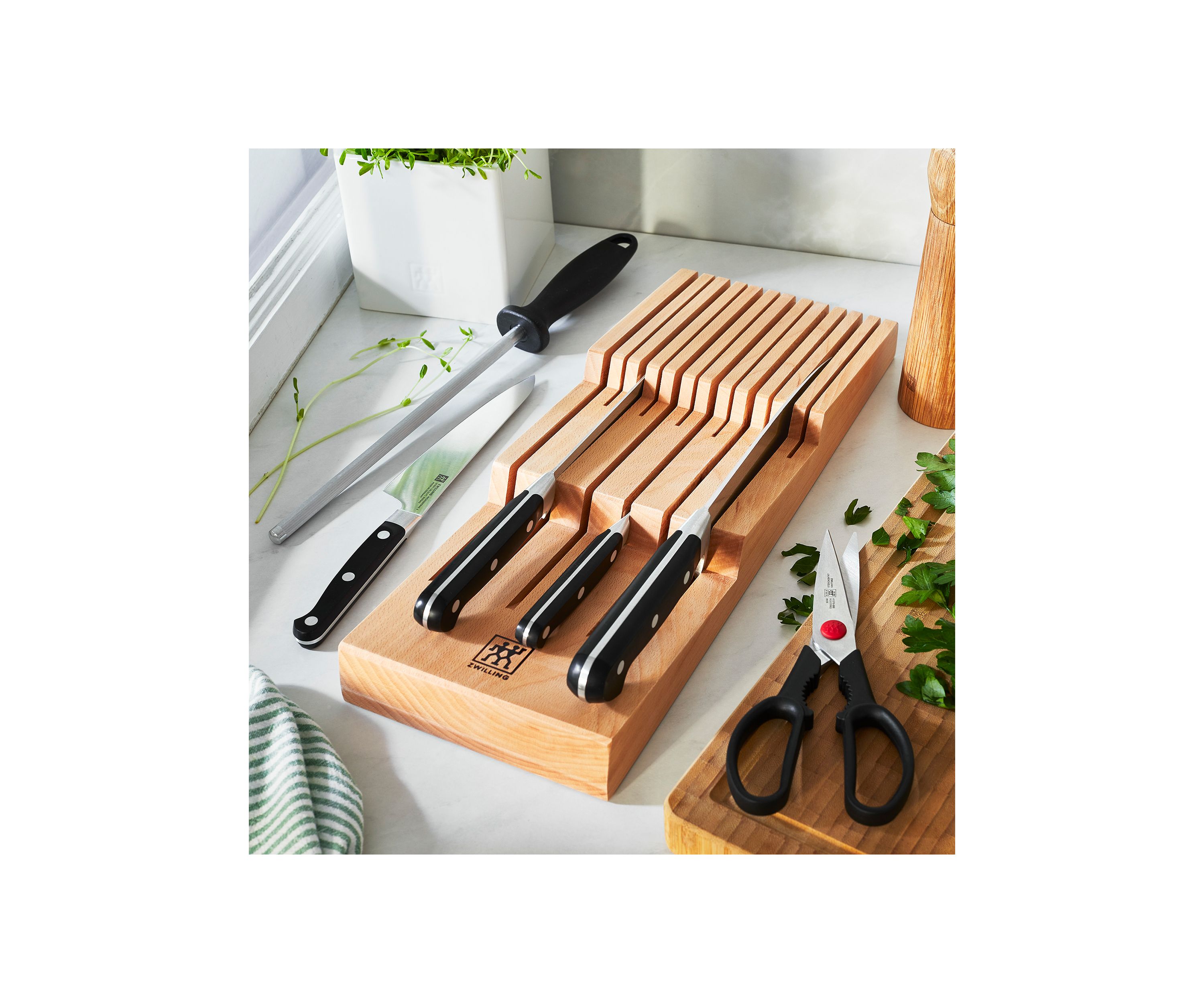 In-Drawer Knife Organizer