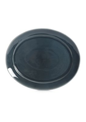 Blue Reactive Glaze Oval Serving Platter – Martha Stewart