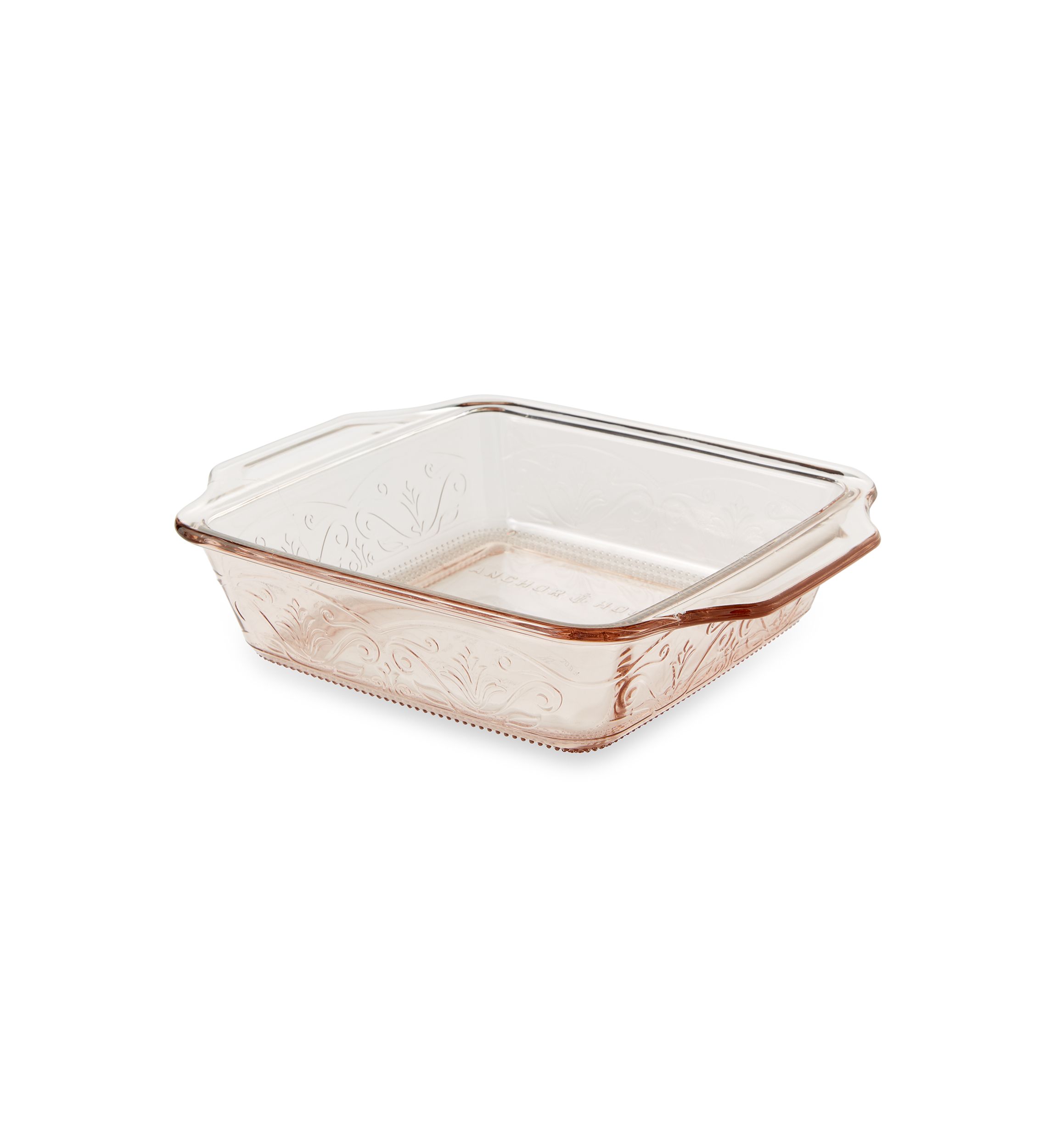 Laurel Embossed Glass 8" Square Baking Dish