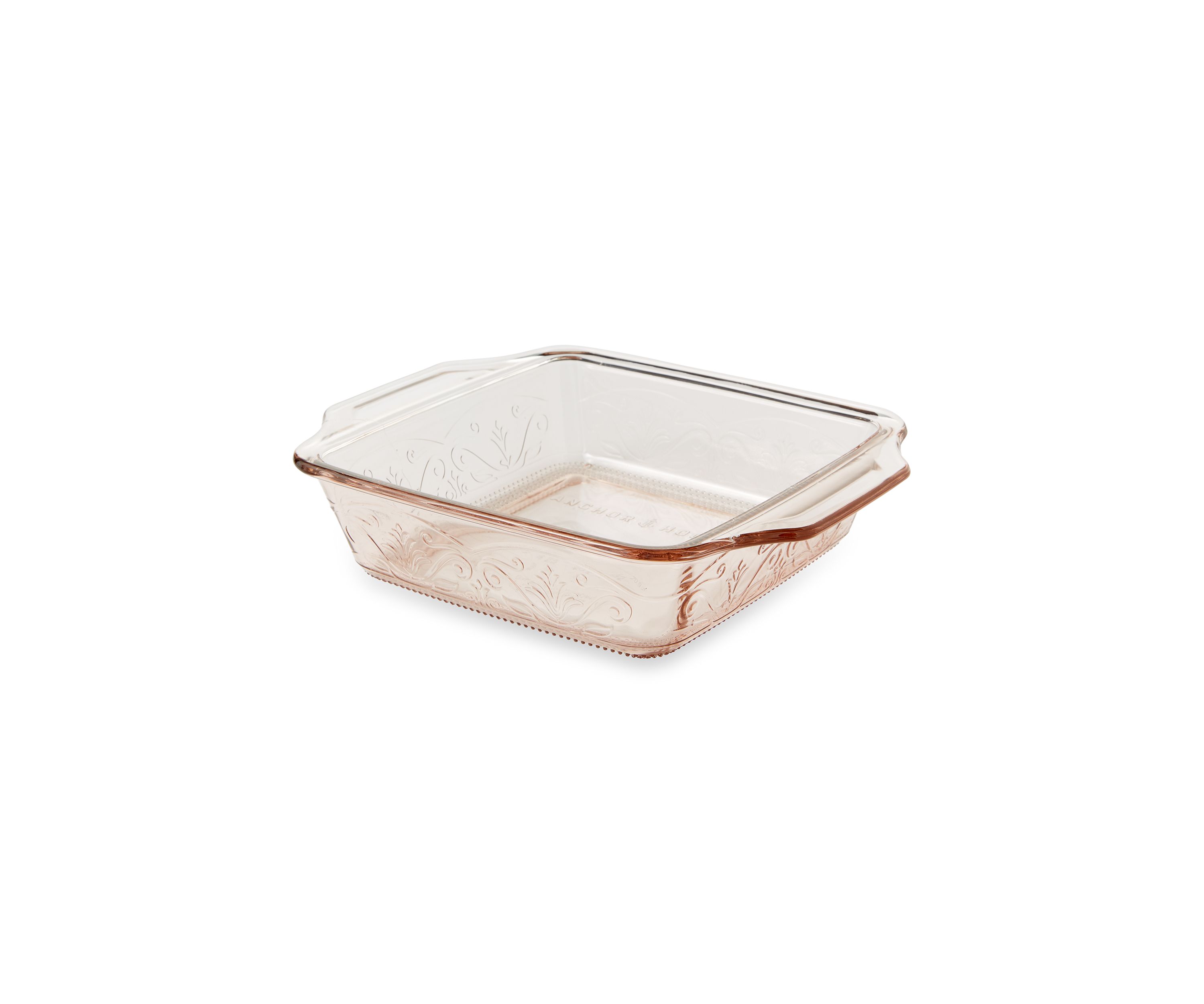 Laurel Embossed Glass 8" Square Baking Dish