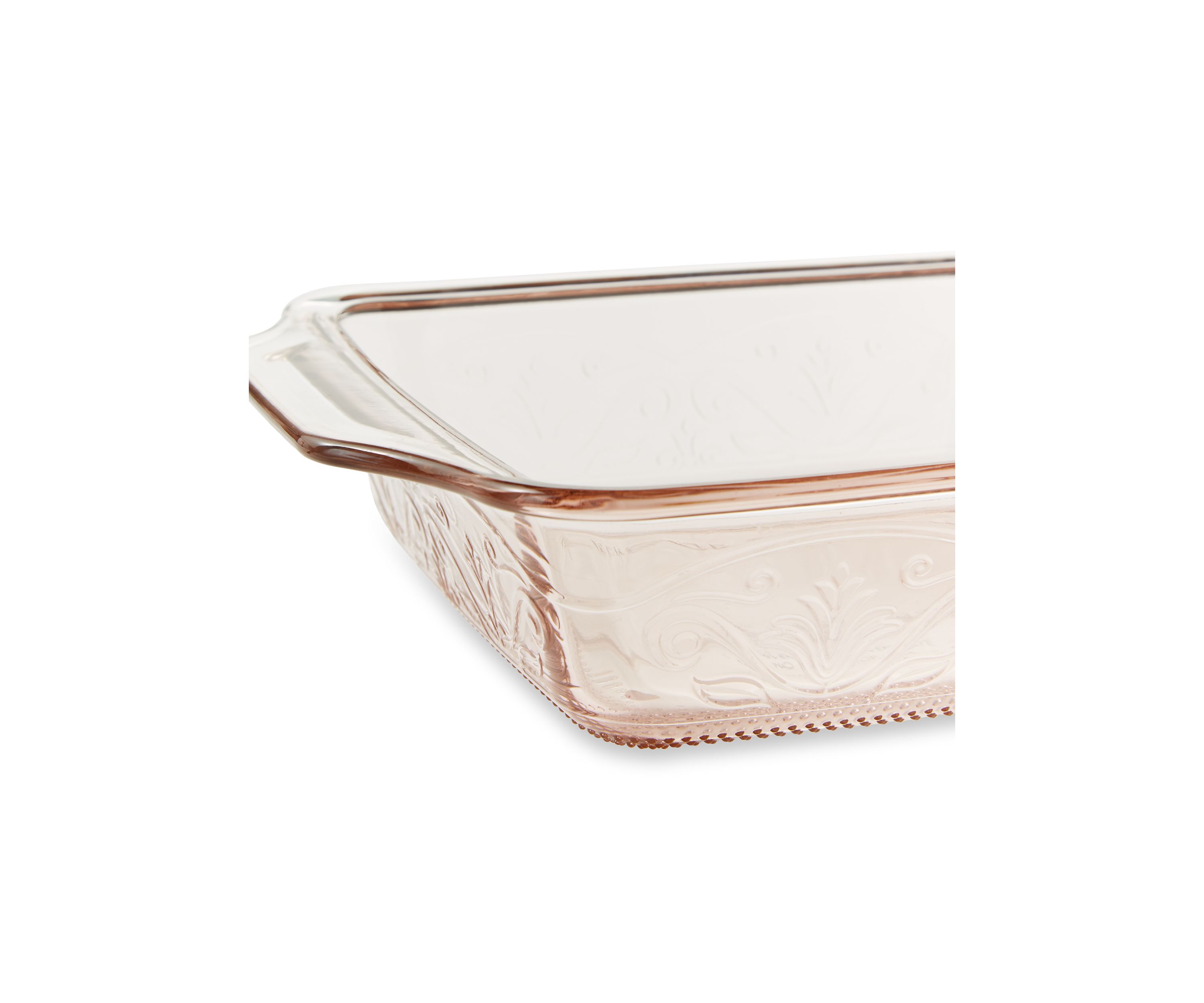 Laurel Embossed Glass 8" Square Baking Dish