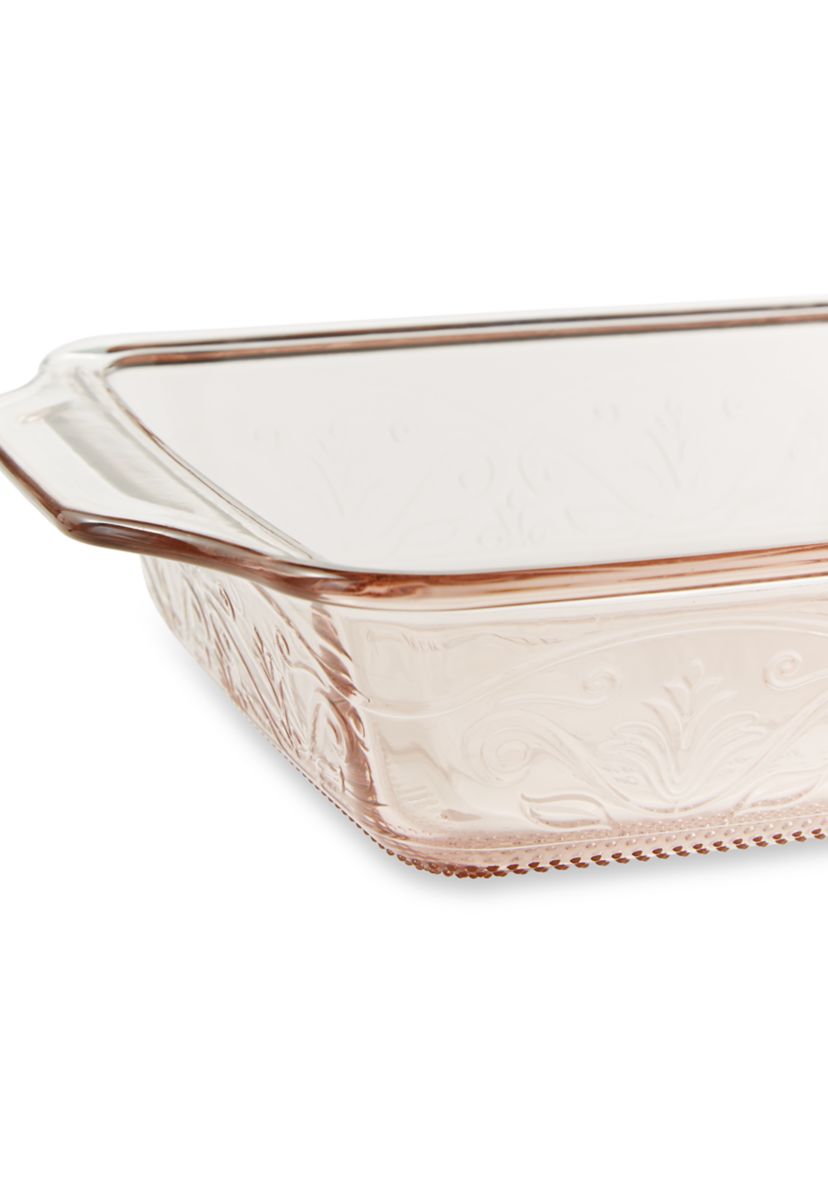 Laurel Embossed Glass 8" Square Baking Dish