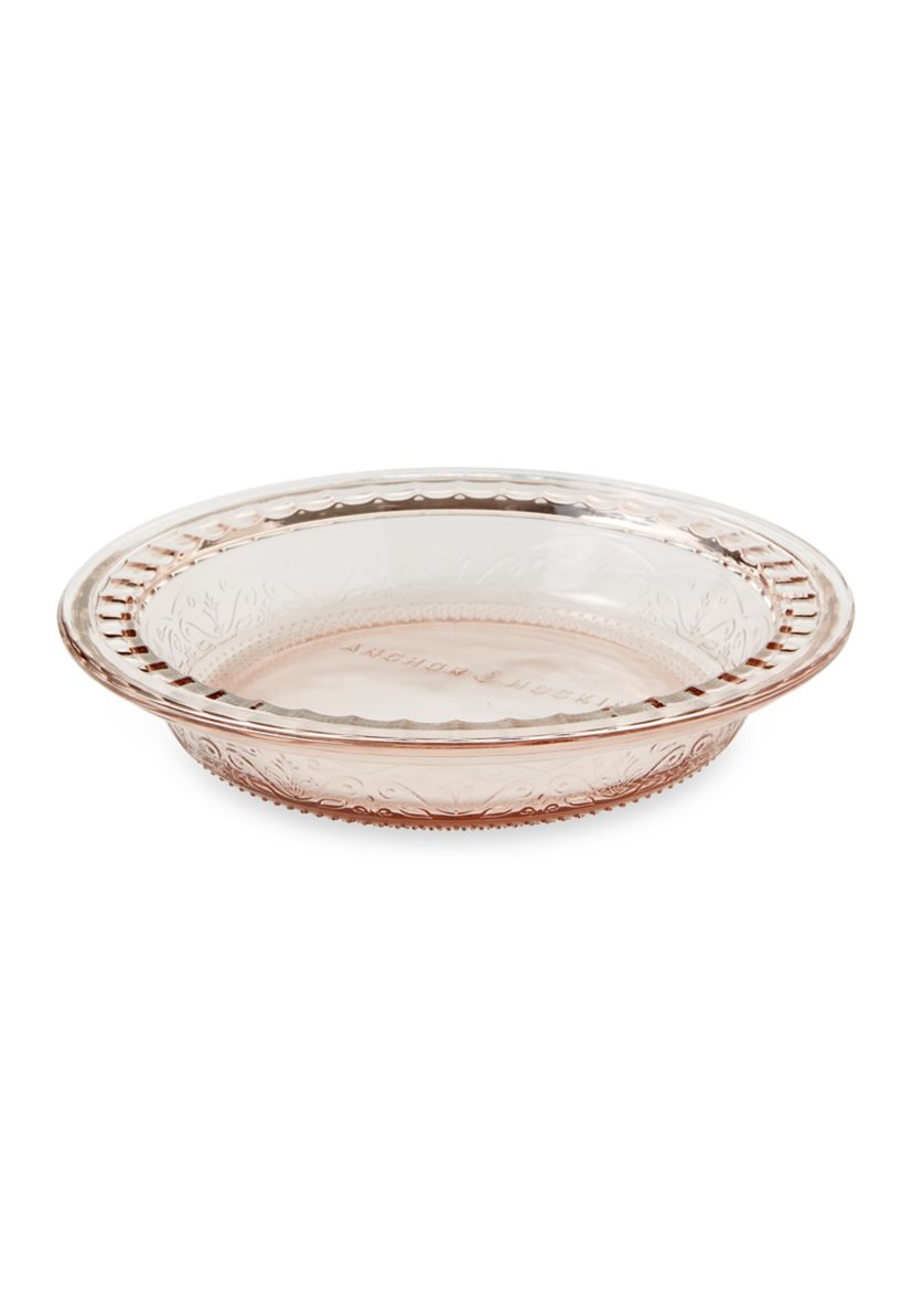 Laurel Embossed Glass 9.25" Pie Dish