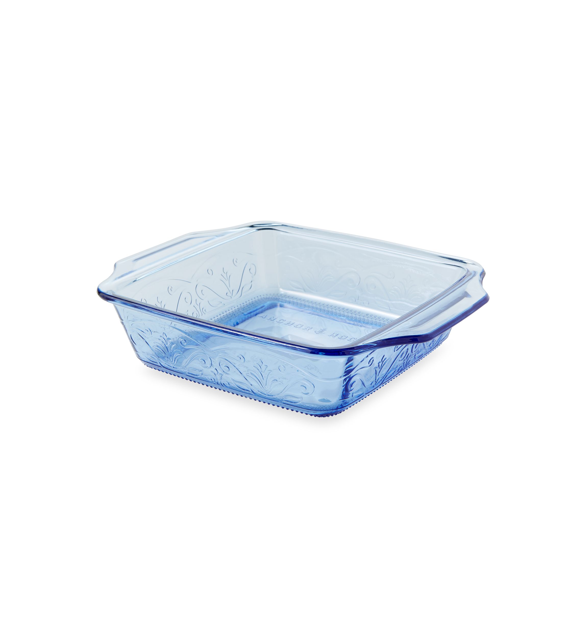 Laurel Embossed Glass 8" Square Baking Dish 