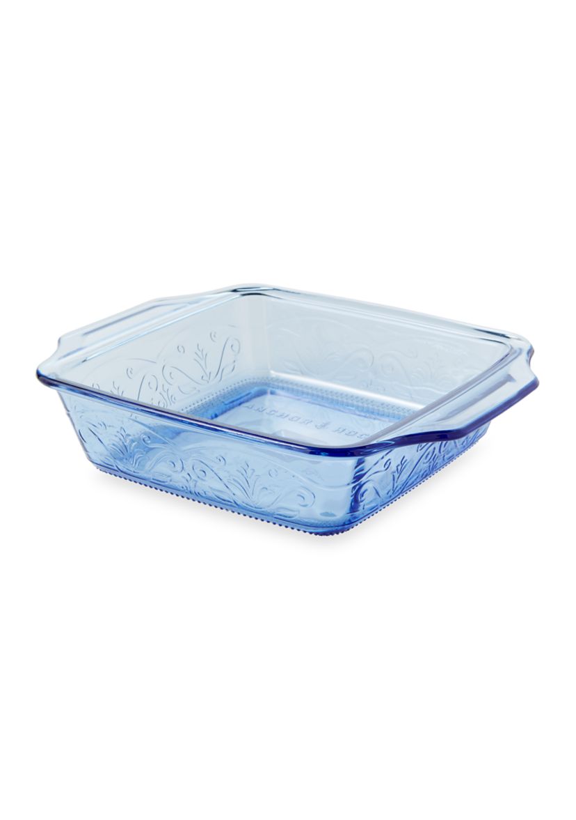 Laurel Embossed Glass 8" Square Baking Dish 