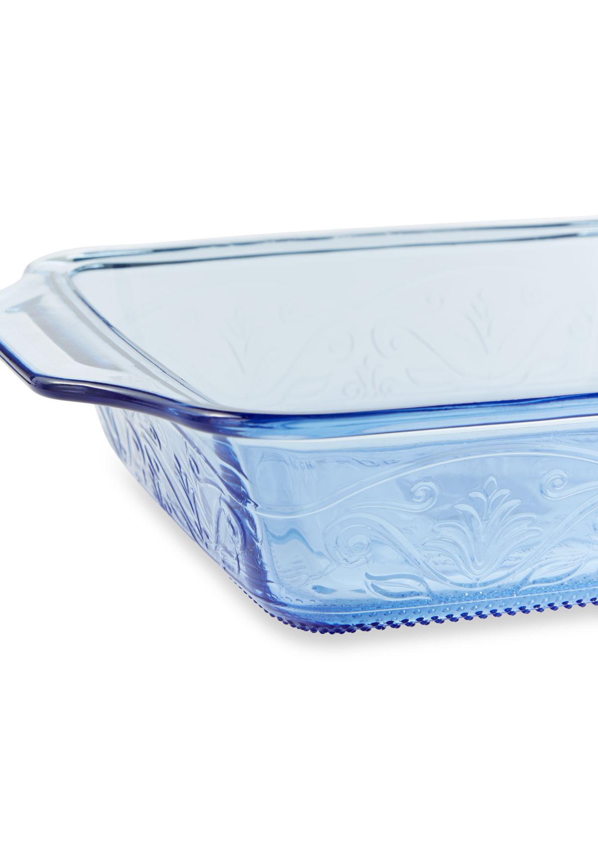 Laurel Embossed Glass 8" Square Baking Dish 