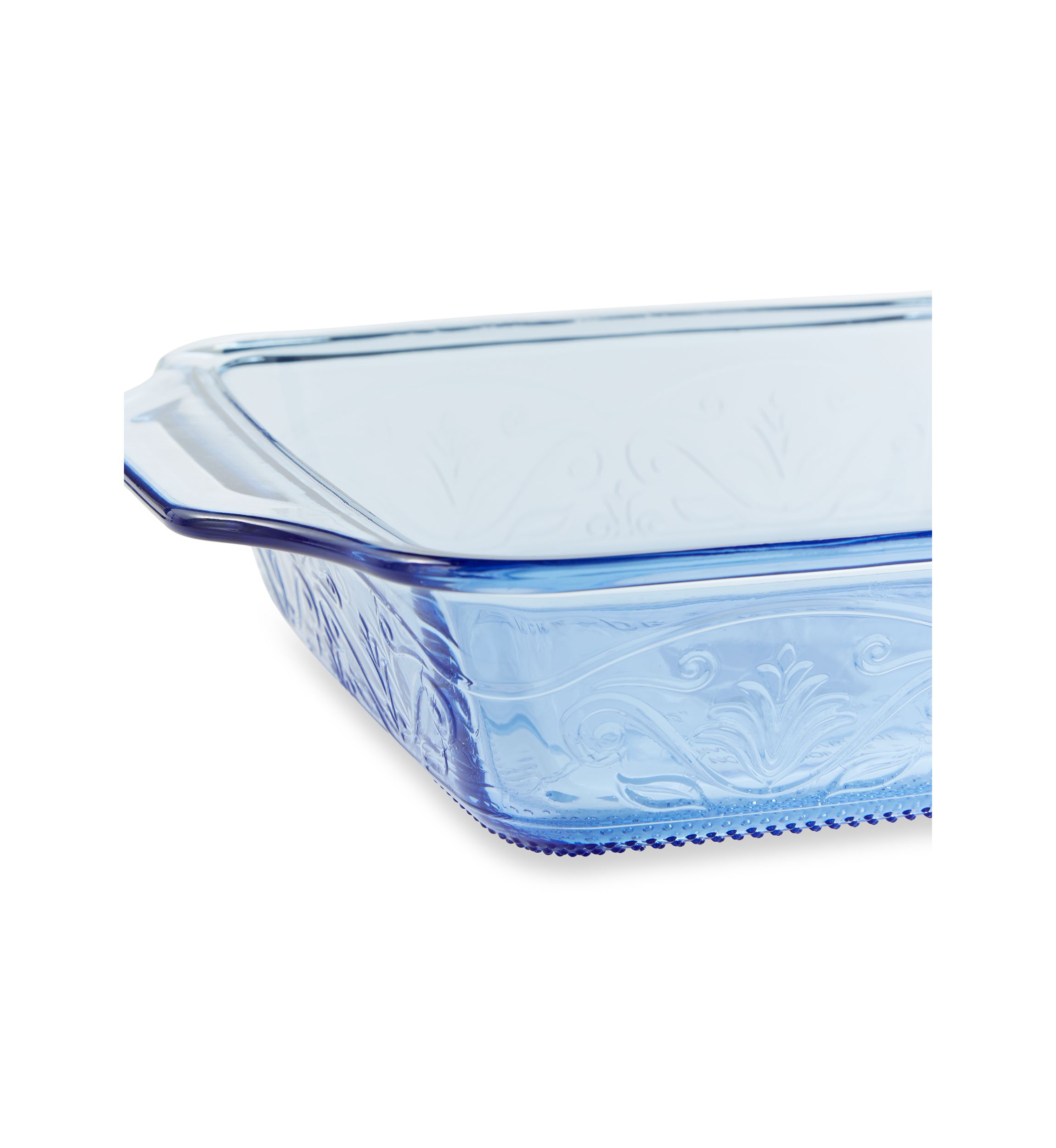 Laurel Embossed Glass 8" Square Baking Dish 