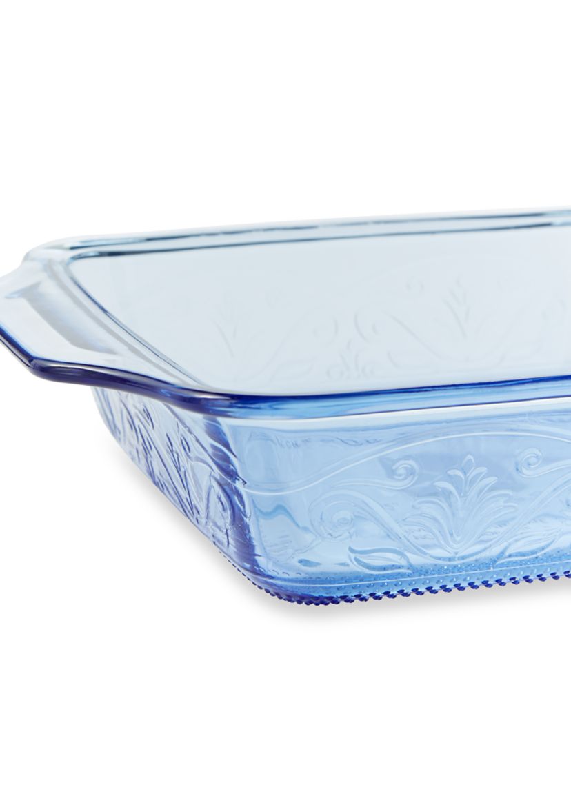 Laurel Embossed Glass 8" Square Baking Dish 