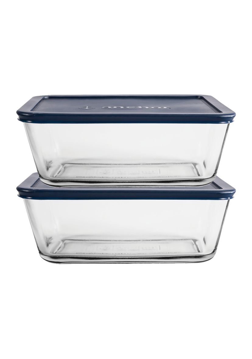 Set of 2 Food Storage with SnugFit™ Lids