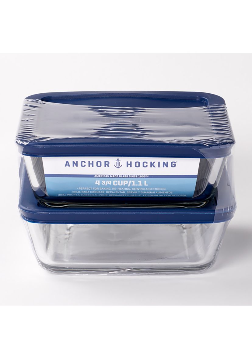 Set of 2 Food Storage with SnugFit™ Lids