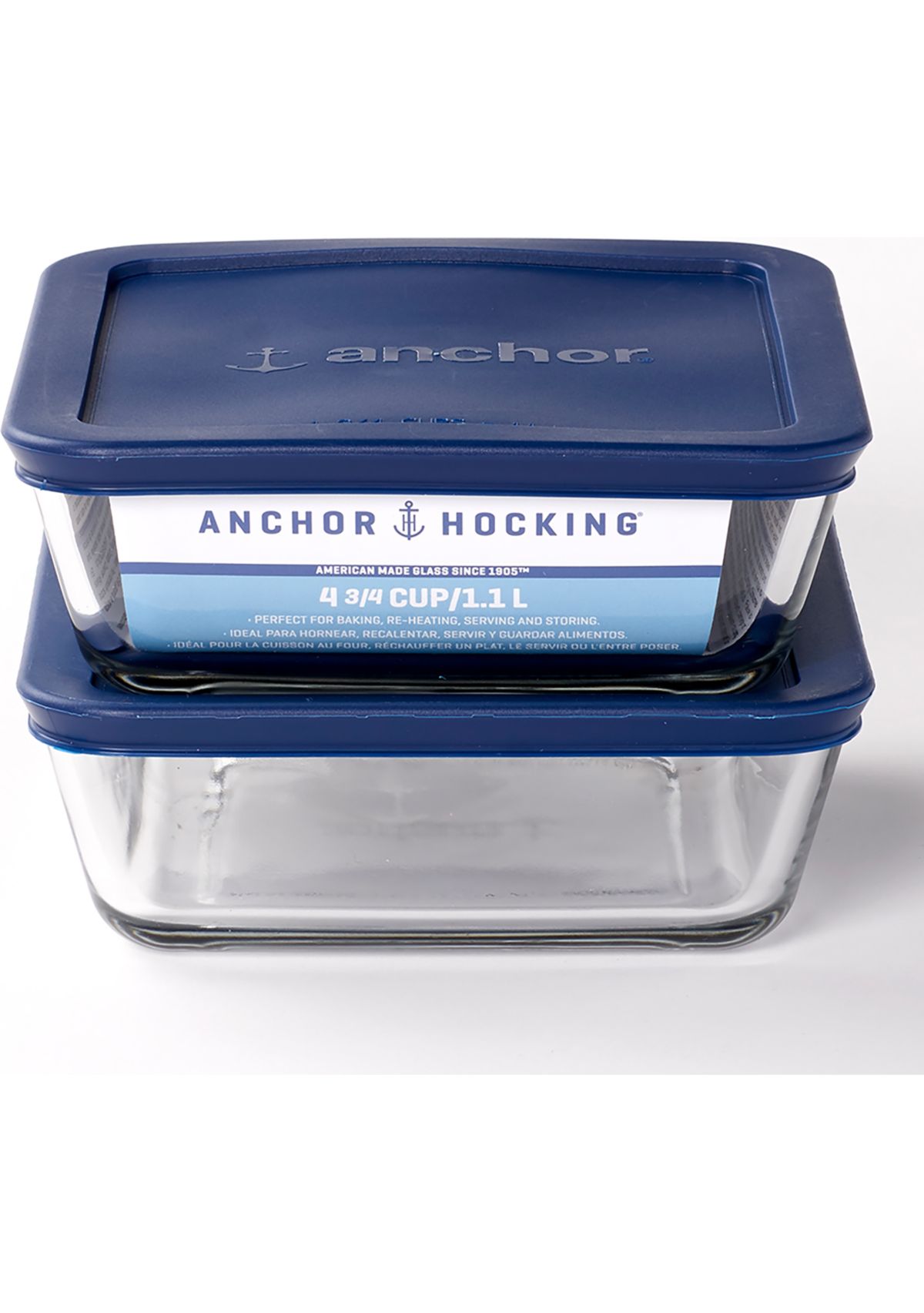 Set of 2 Food Storage with SnugFit™ Lids