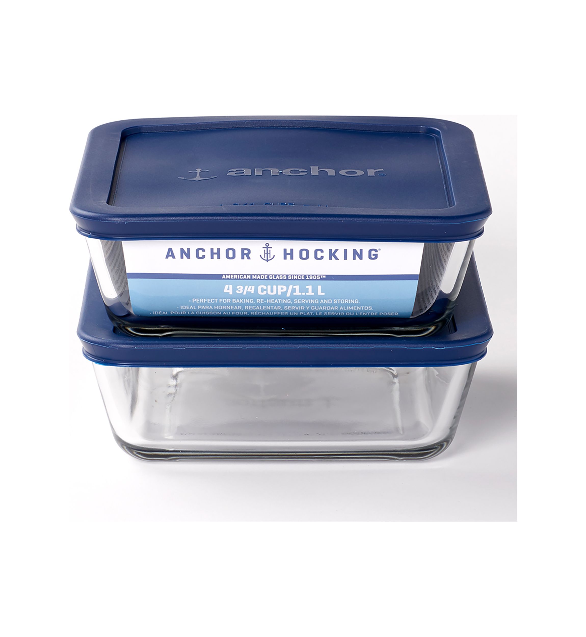 Set of 2 Food Storage with SnugFit™ Lids