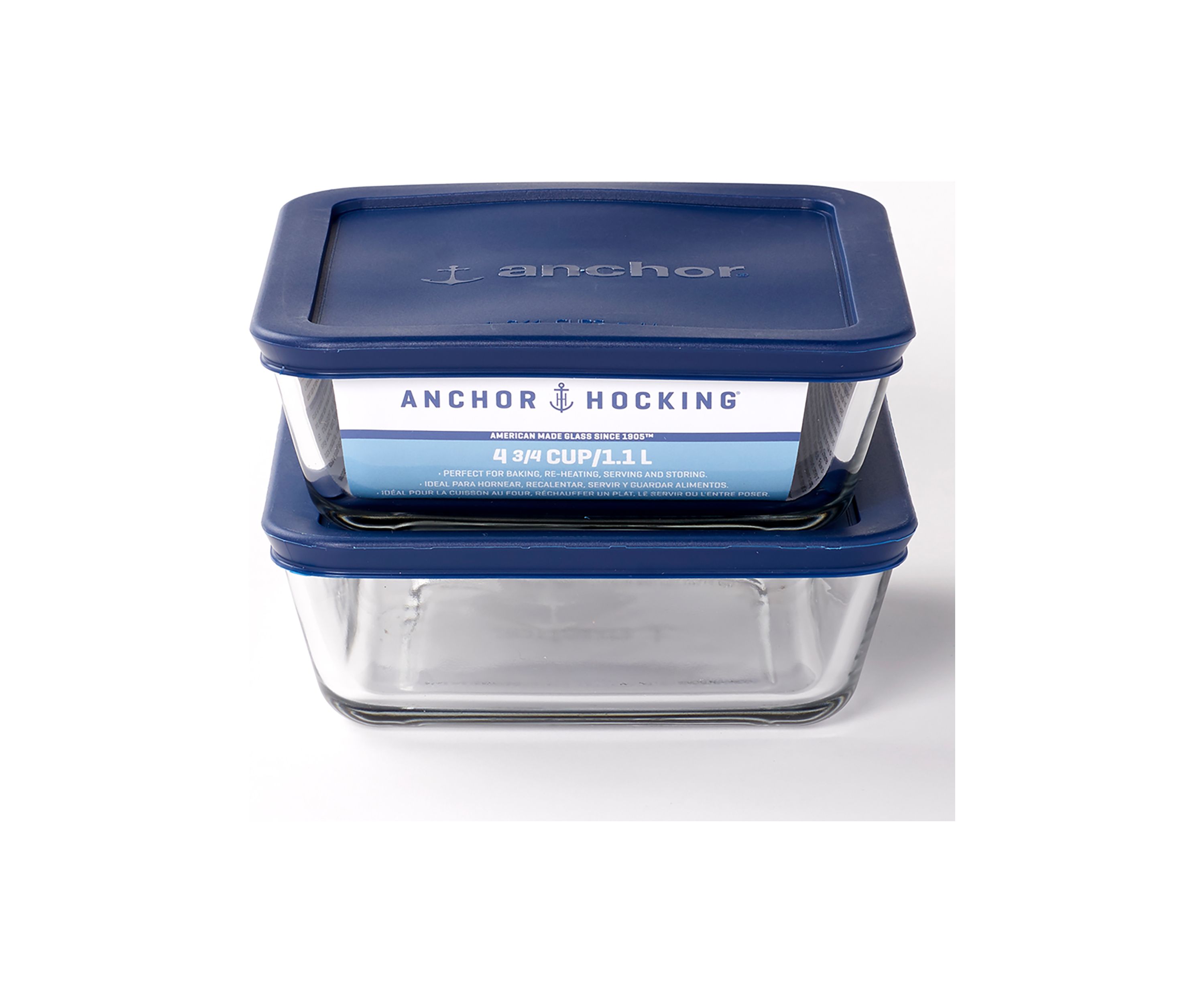 Set of 2 Food Storage with SnugFit™ Lids