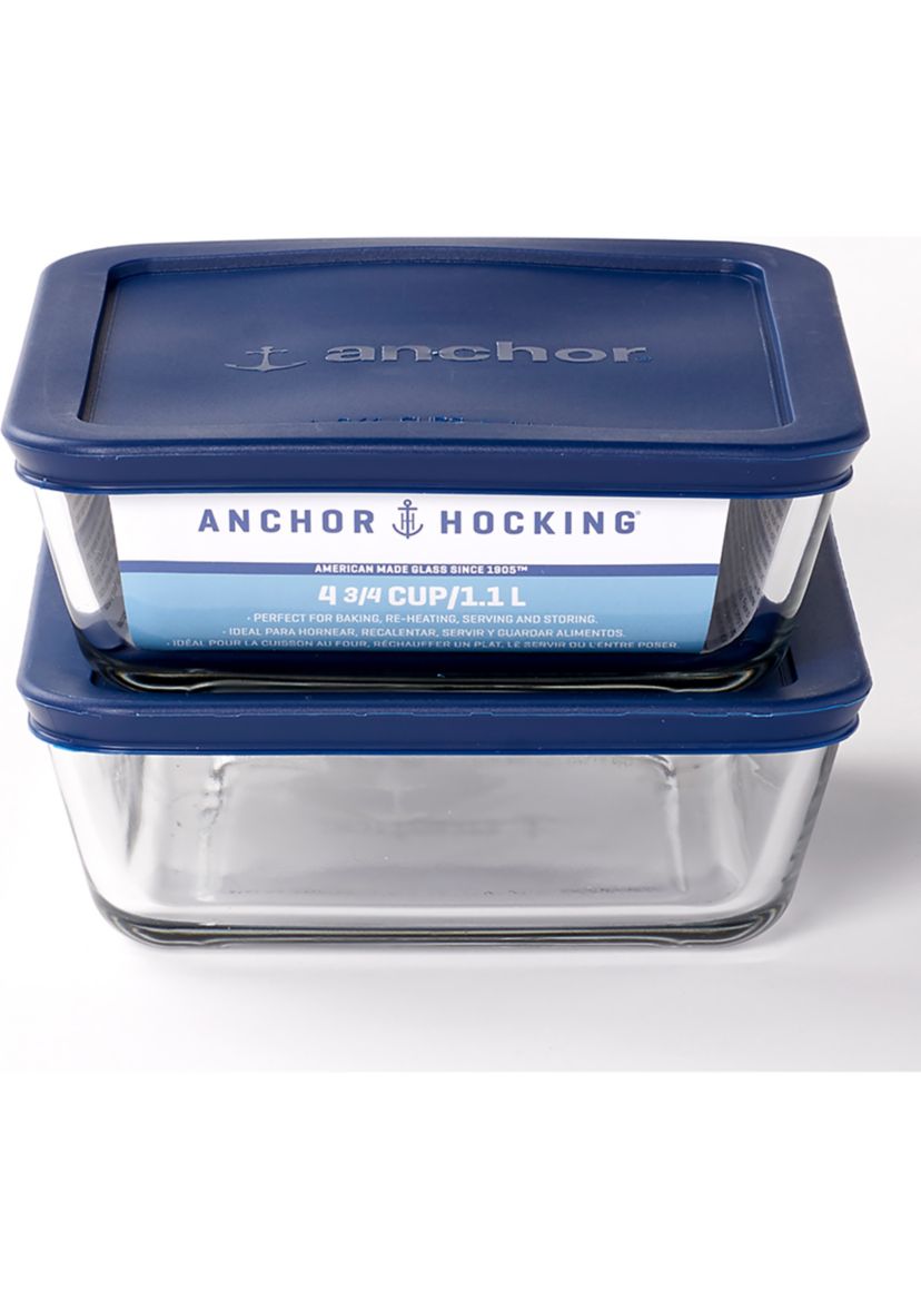 Set of 2 Food Storage with SnugFit™ Lids