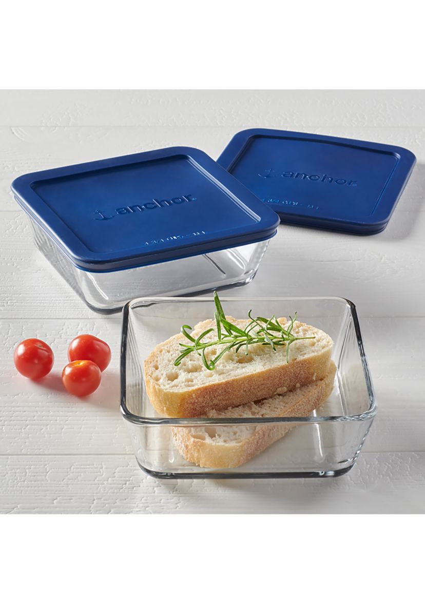 Set of 2 Food Storage with SnugFit™ Lids