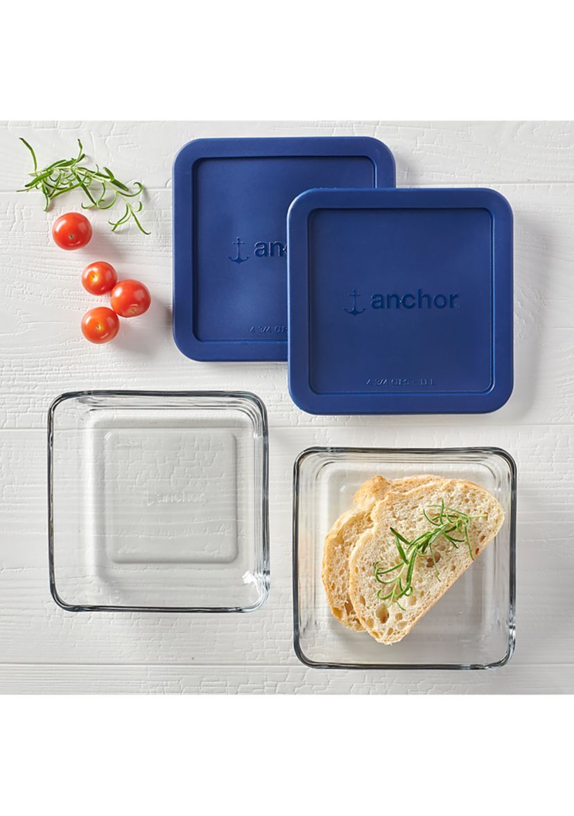 Set of 2 Food Storage with SnugFit™ Lids