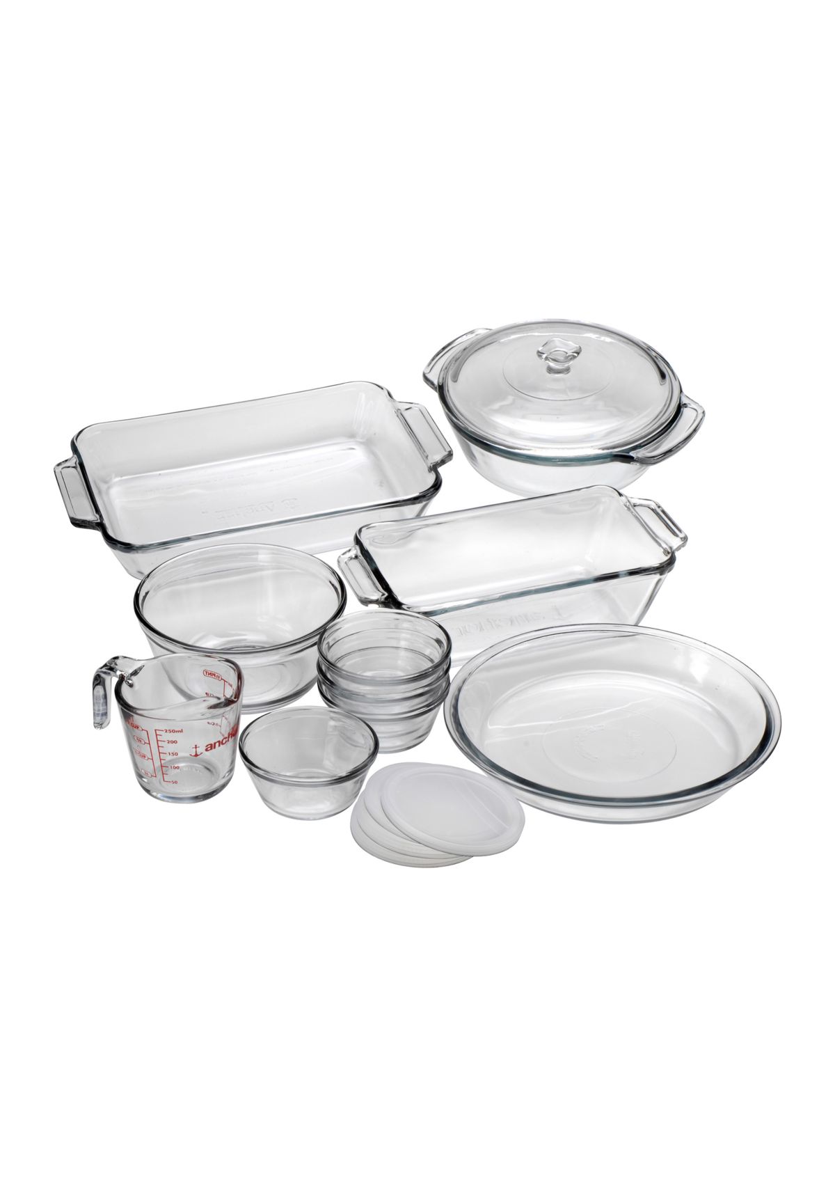 Oven Basics Mixed Glass Baking Dishes - 10 Piece Set