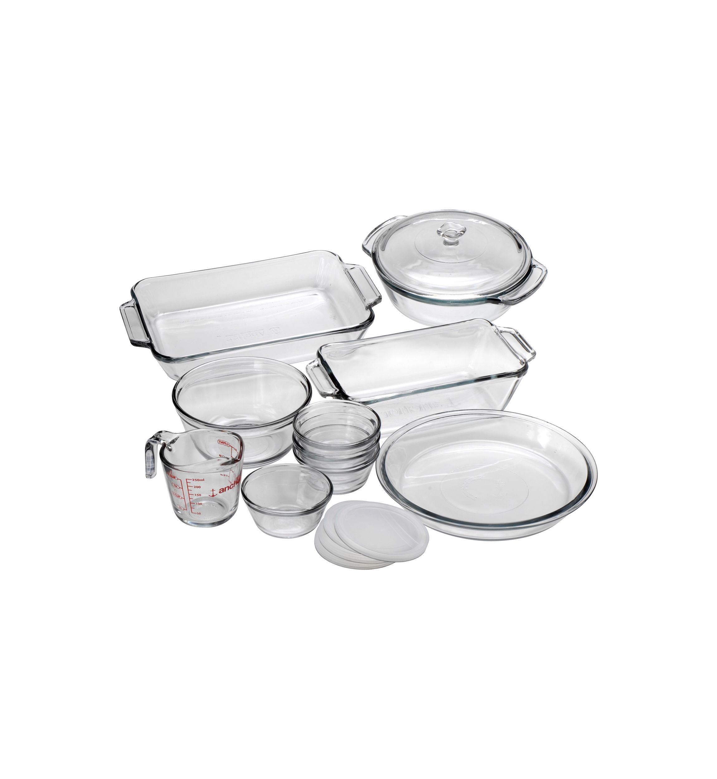Oven Basics Mixed Glass Baking Dishes - 10 Piece Set