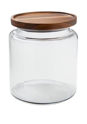 Amici Home Easton Square Glass Canister -192 Ounce Large Food Storage  Container & Cookie Jar, Airtight Lids, Dishwasher Safe 
