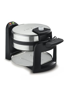 Round Flip Belgian Waffle Maker