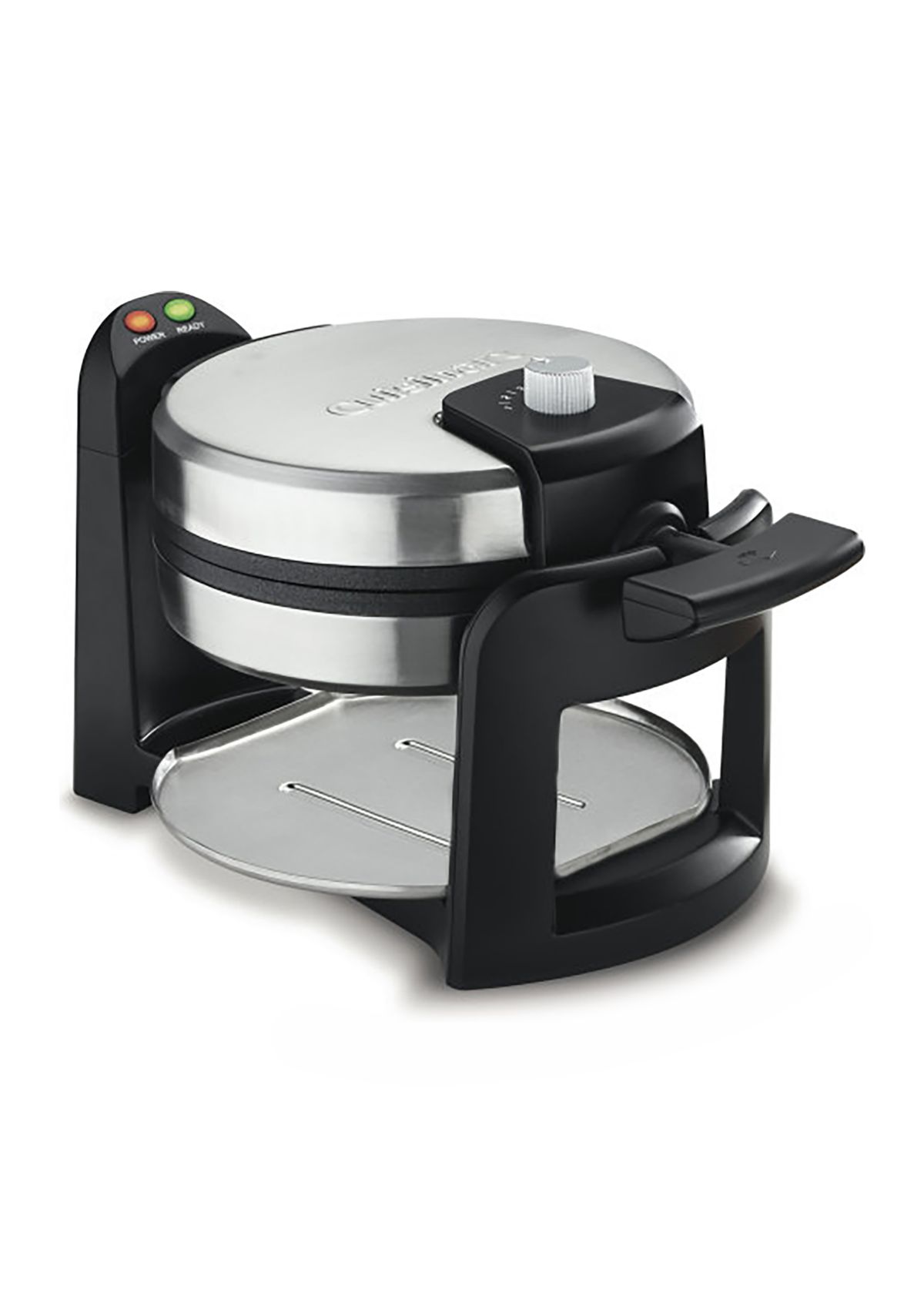 Round Flip Belgian Waffle Maker