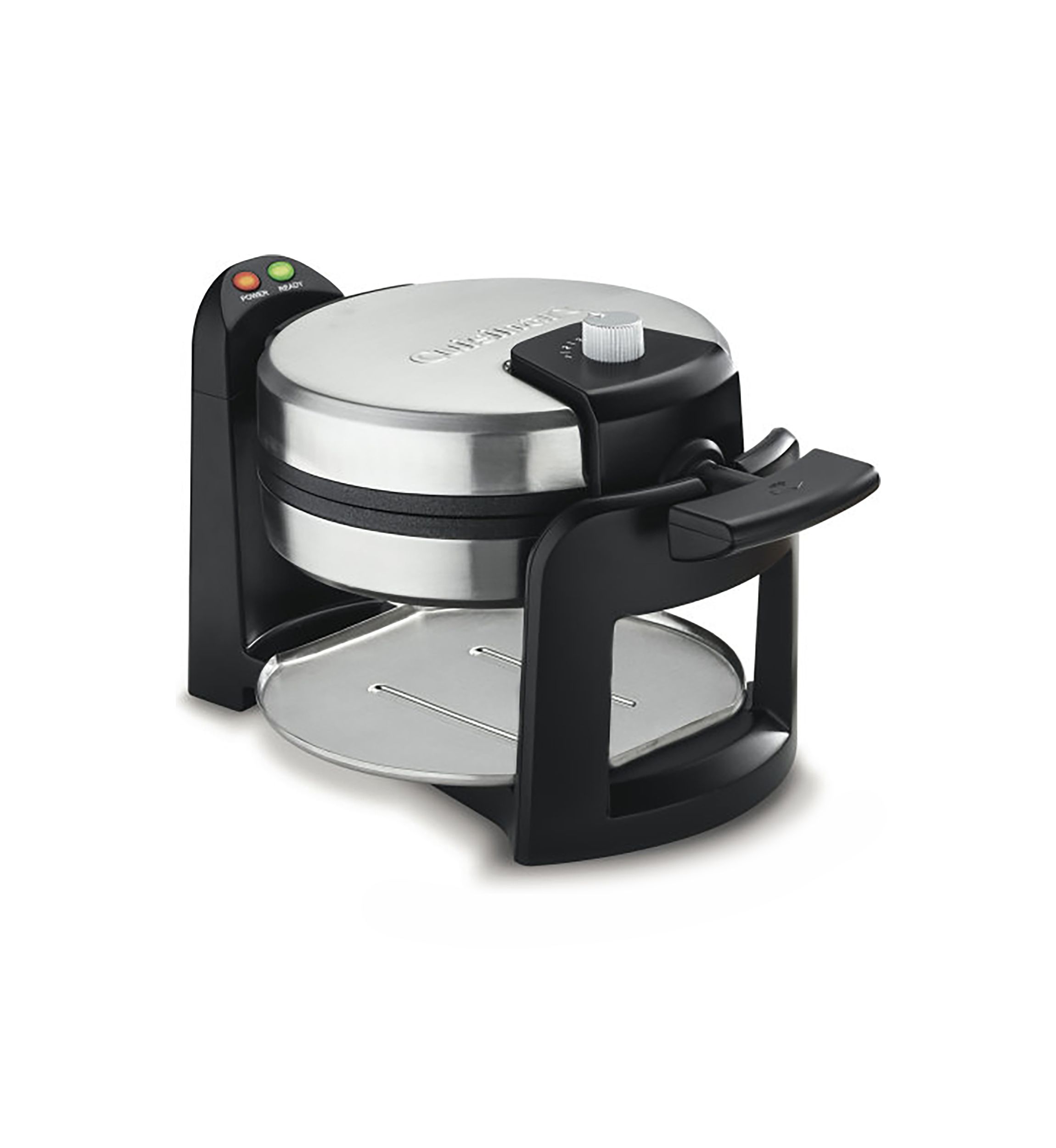 Round Flip Belgian Waffle Maker