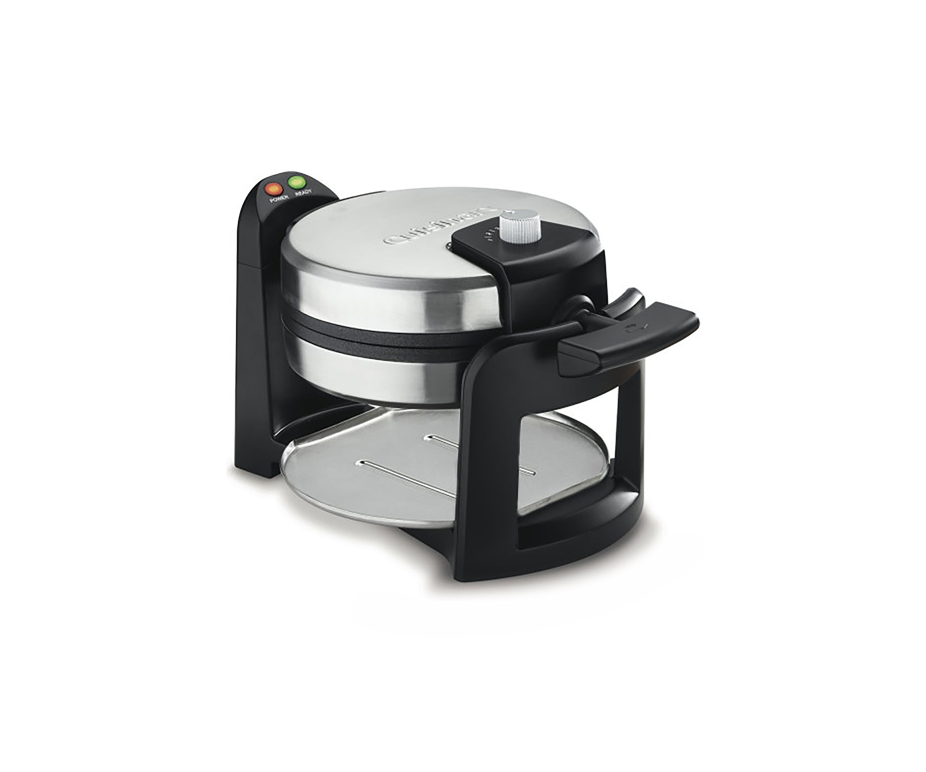 Round Flip Belgian Waffle Maker