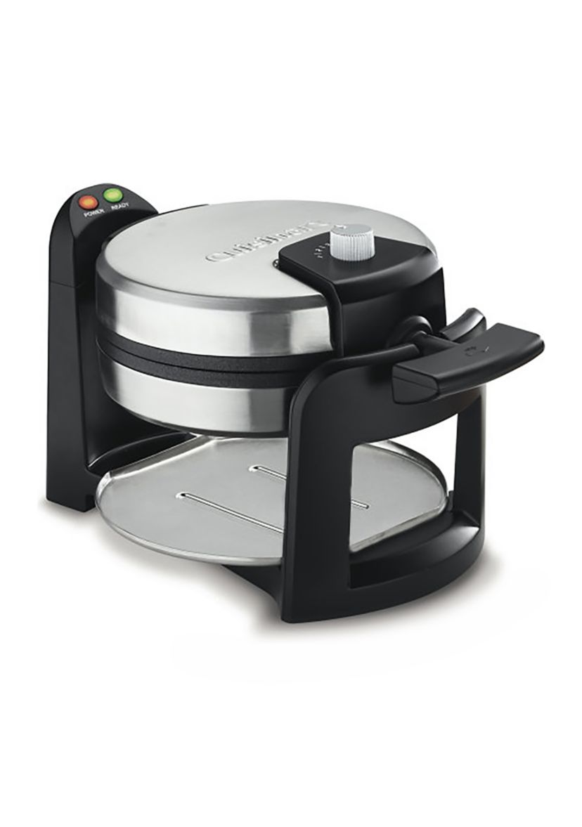 Round Flip Belgian Waffle Maker