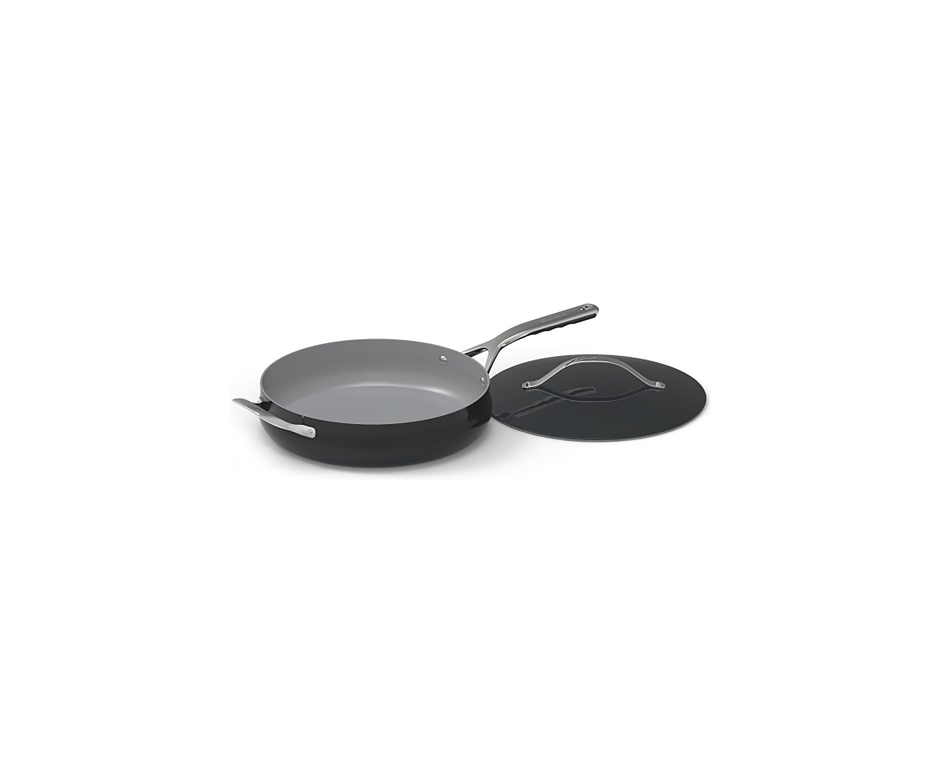 4.5 Quart Culinary Collection Black Saute Pan with Cover