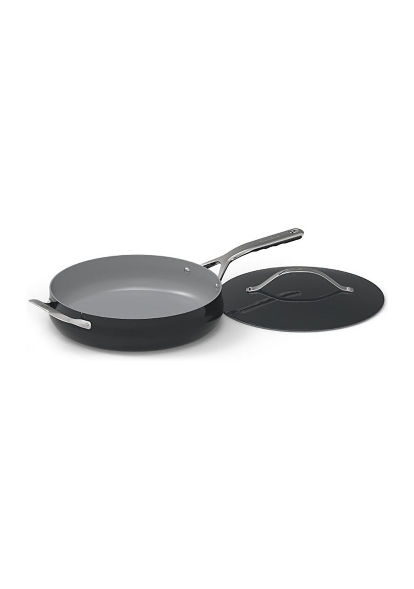 4.5 Quart Culinary Collection Black Saute Pan with Cover