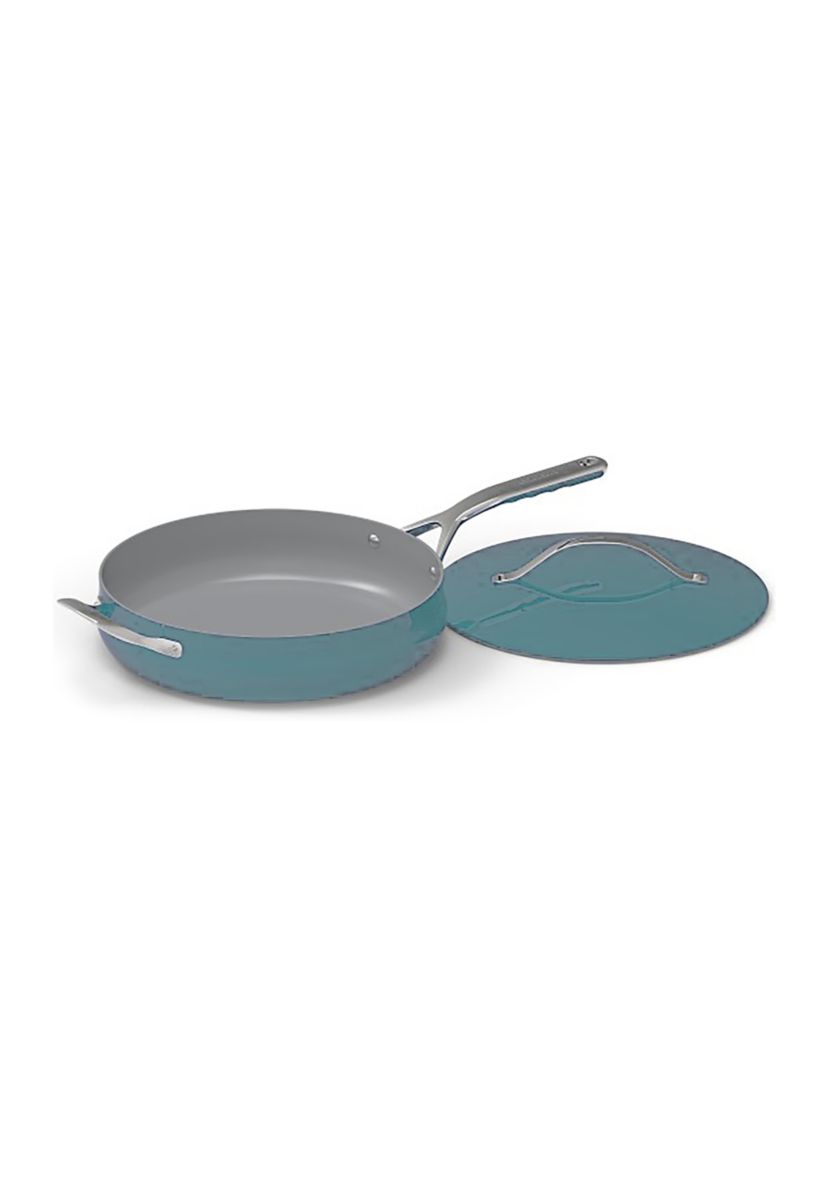 4.5 Quart Teal Culinary Collection Sauté Pan with Cover