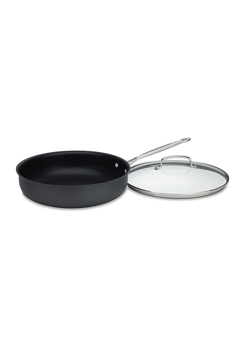 Chefs Classic Nonstick Hard Anodized 12" Deep Frying Pan with Cover