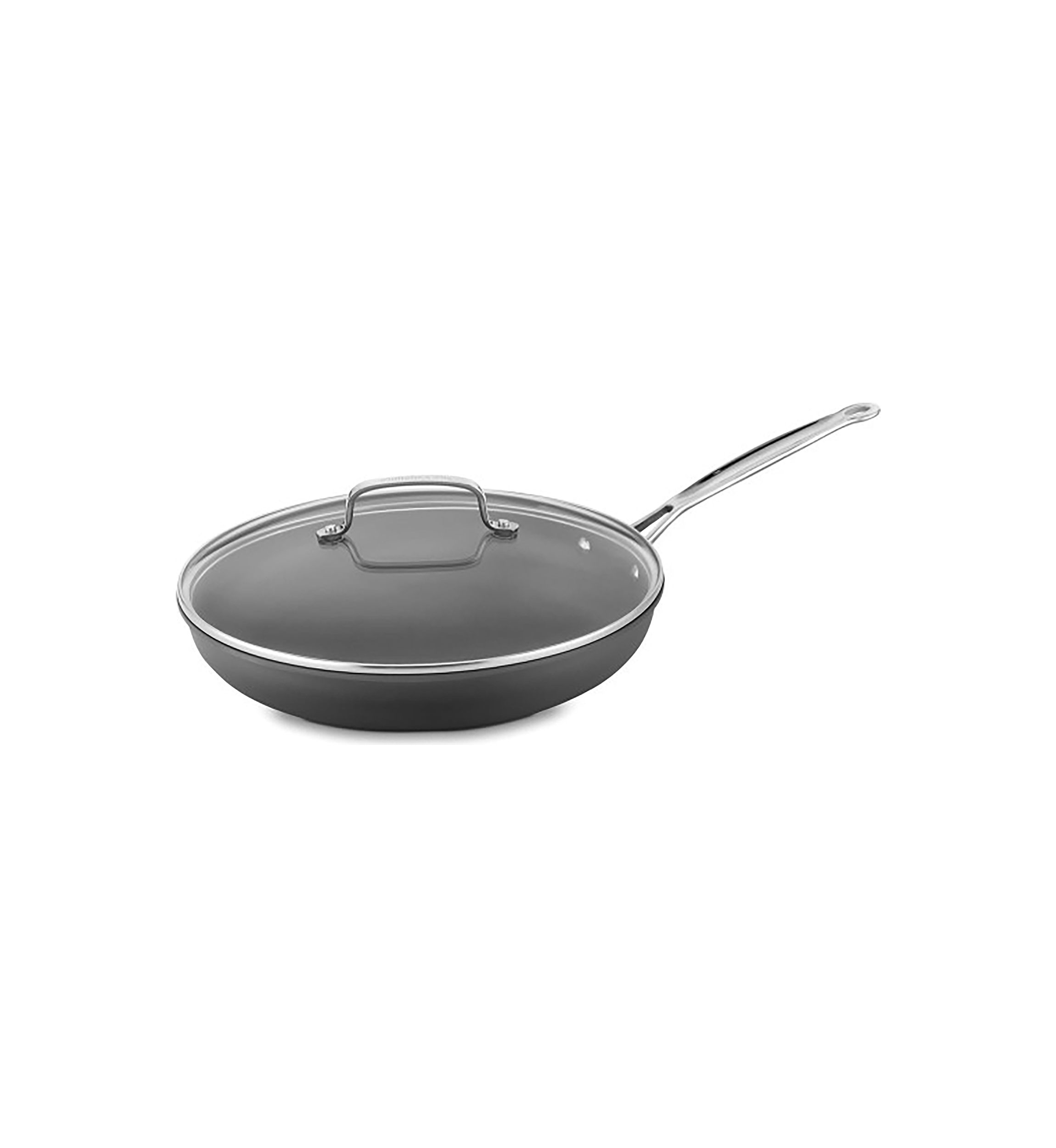 Chef’s Classic Nonstick Hard Anodized 12” Skillet with Glass Cover