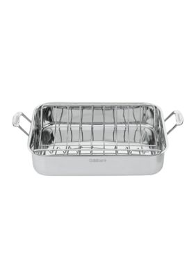 Chef's Classic Stainless 16" Roasting Pan with Rack