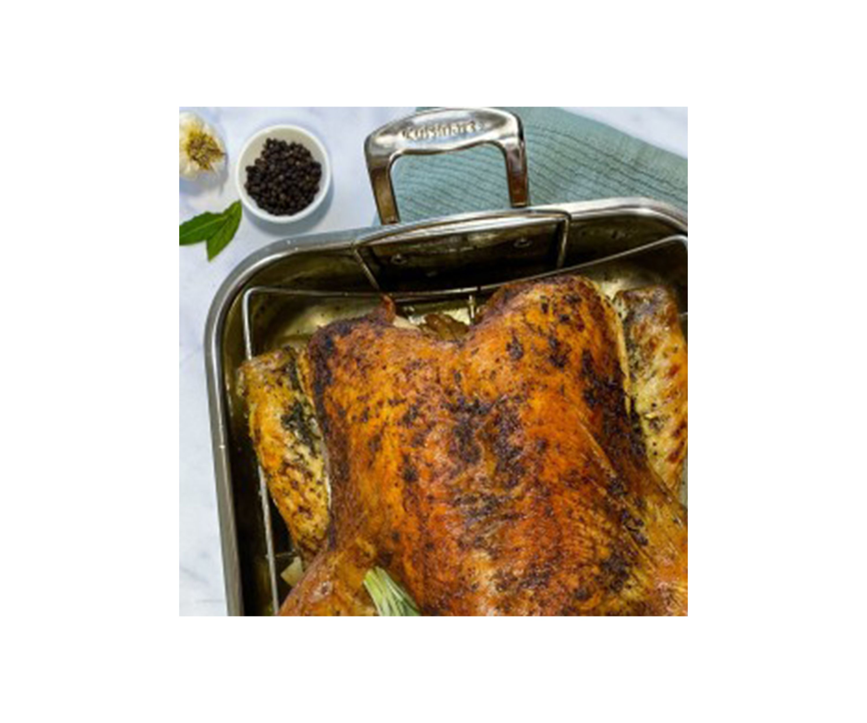 Chefs Classic Stainless 16" Roasting Pan with Rack