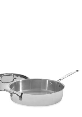 Cuisinart Chef's Classic Saute Pan w/ helper handle & cover: 3-quart, –  Healthy Bear Cookware