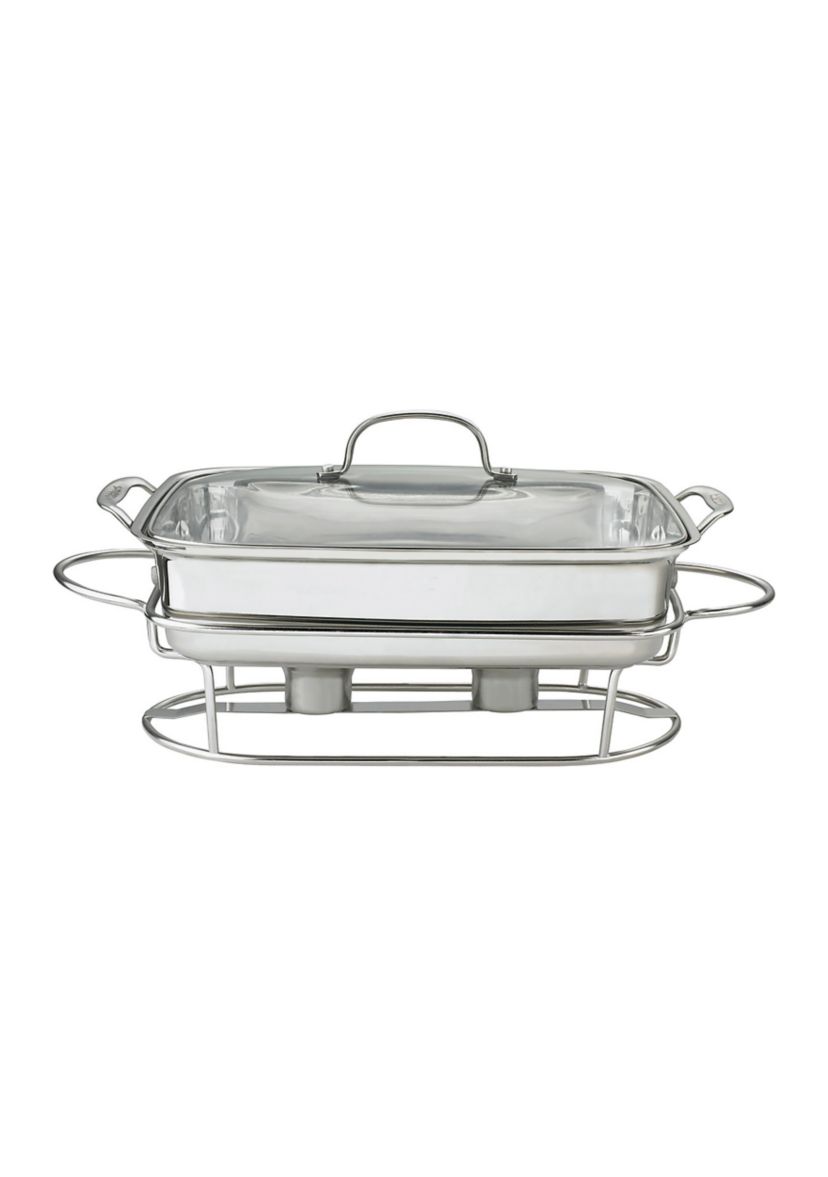 Classic Entertaining Stainless Rectangular Buffet Server 