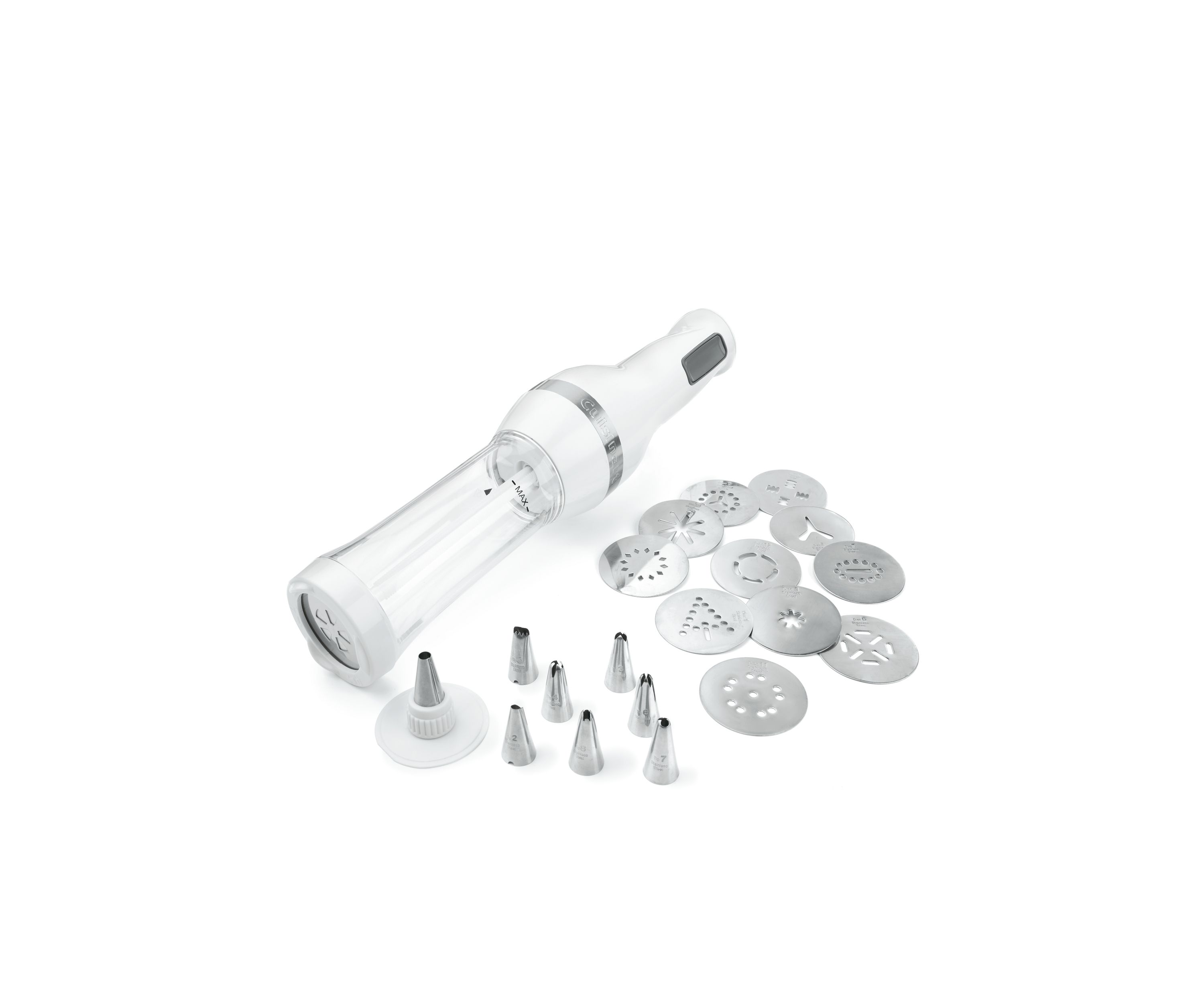 Electric Cookie Press with 12 Discs & 8 tips CCP10