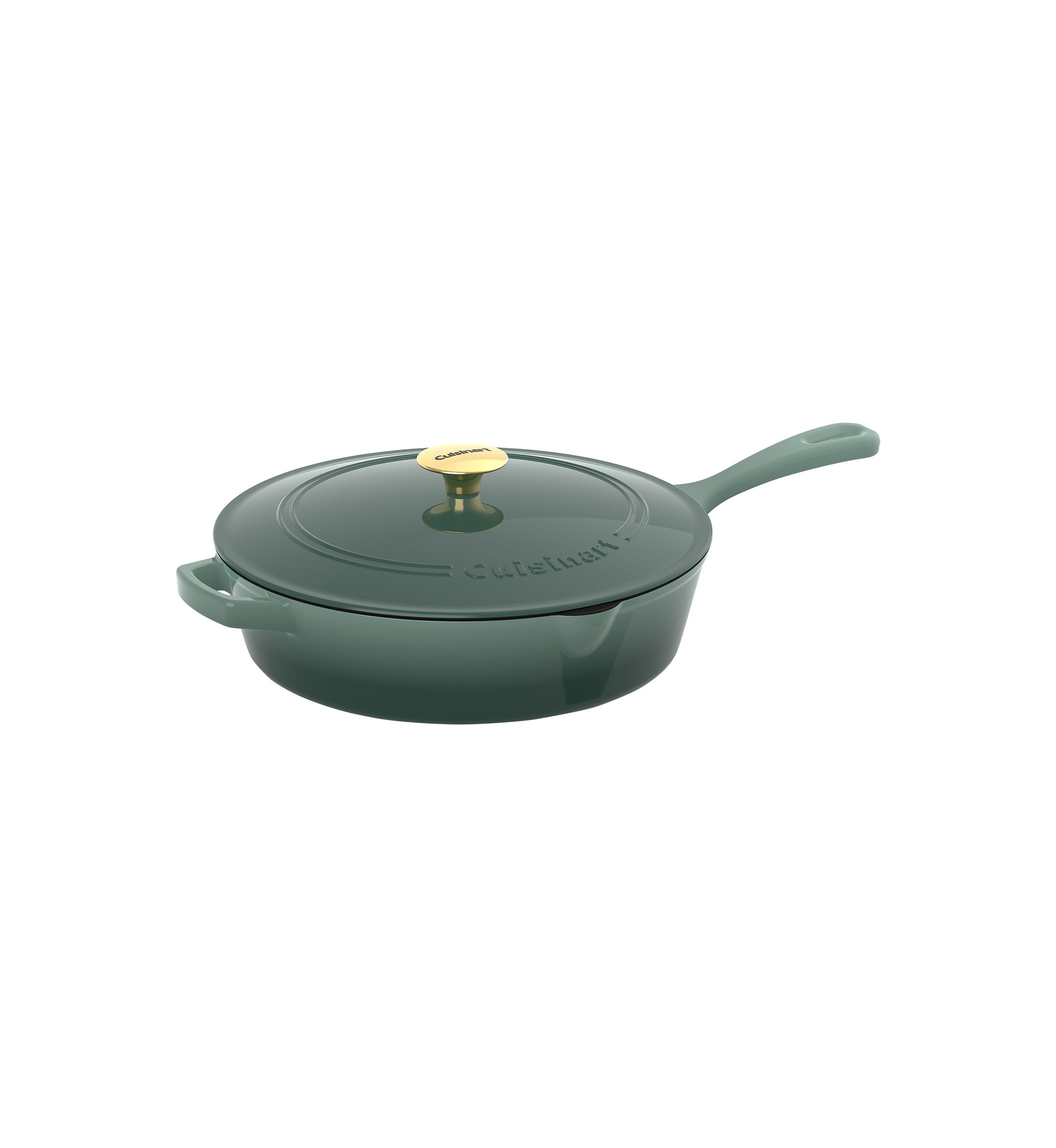 12" Cast Iron Chicken Fryer Green