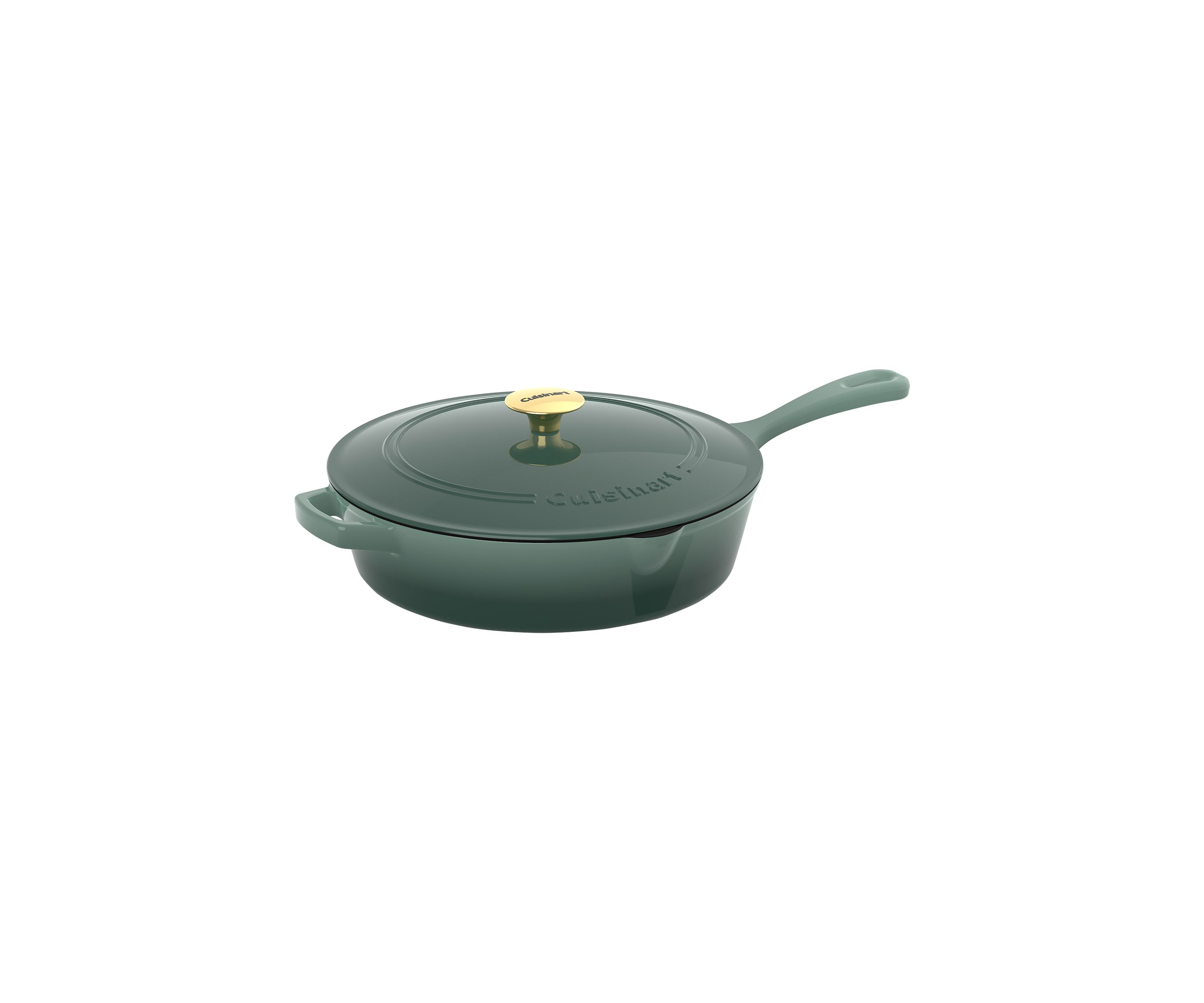 12" Cast Iron Chicken Fryer Green