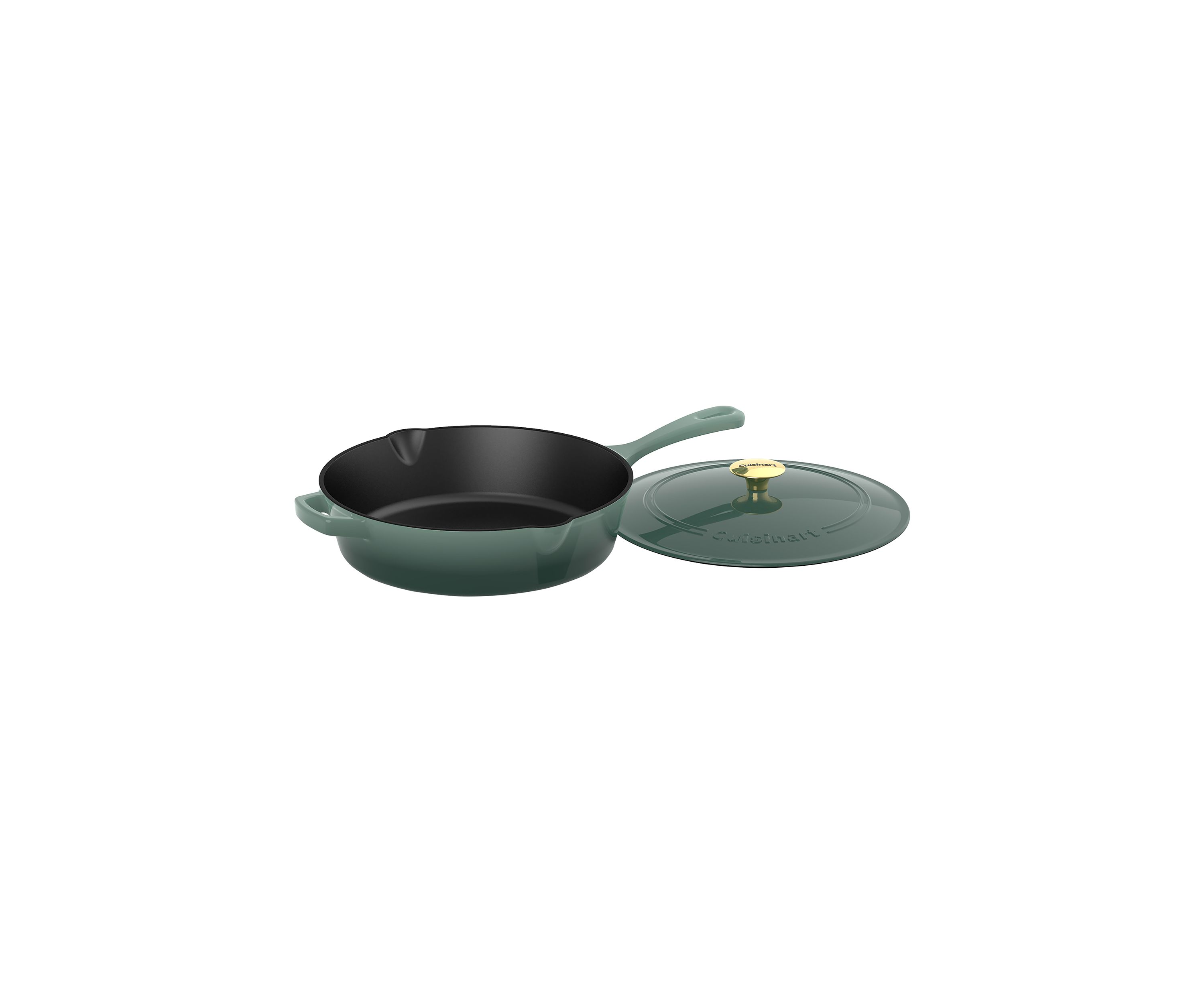 12" Cast Iron Chicken Fryer Green