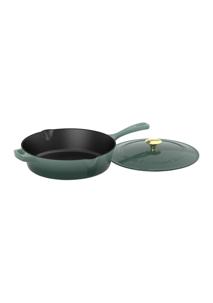 12" Cast Iron Chicken Fryer Green
