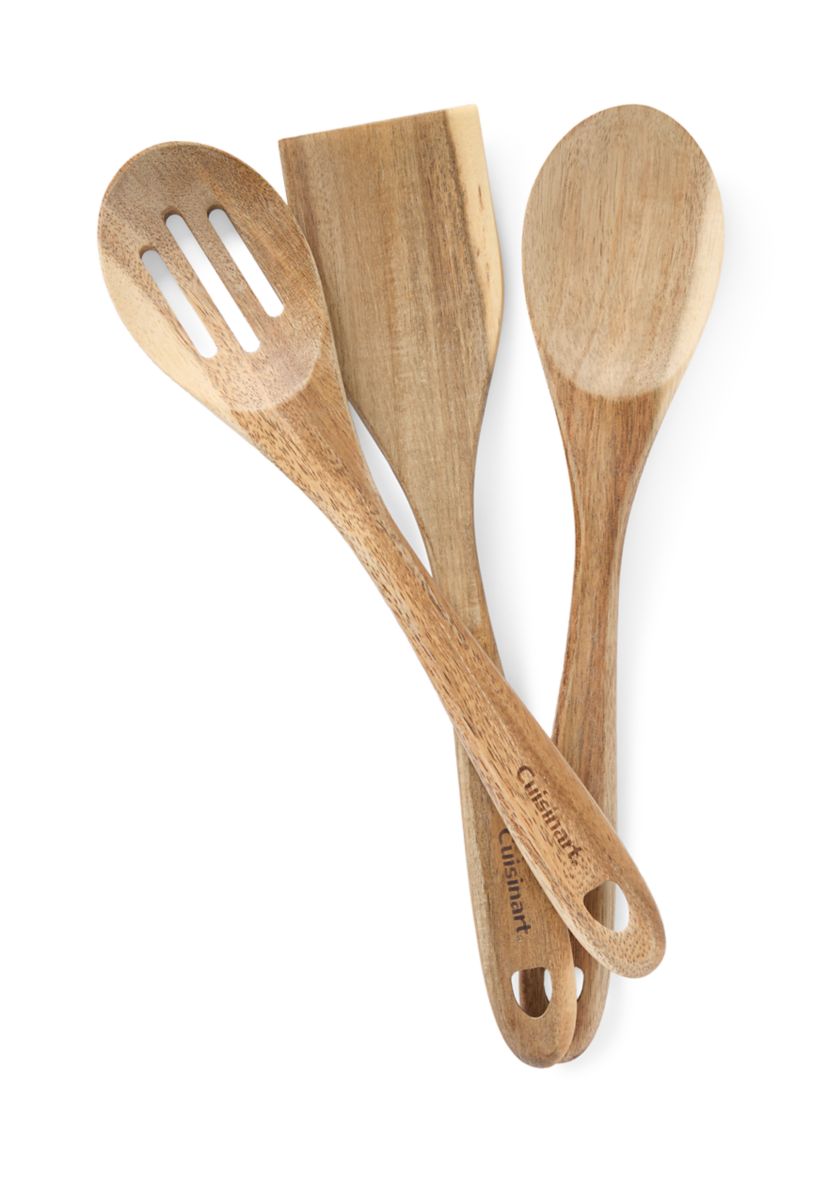3 Piece Acacia Wood Utensil Set