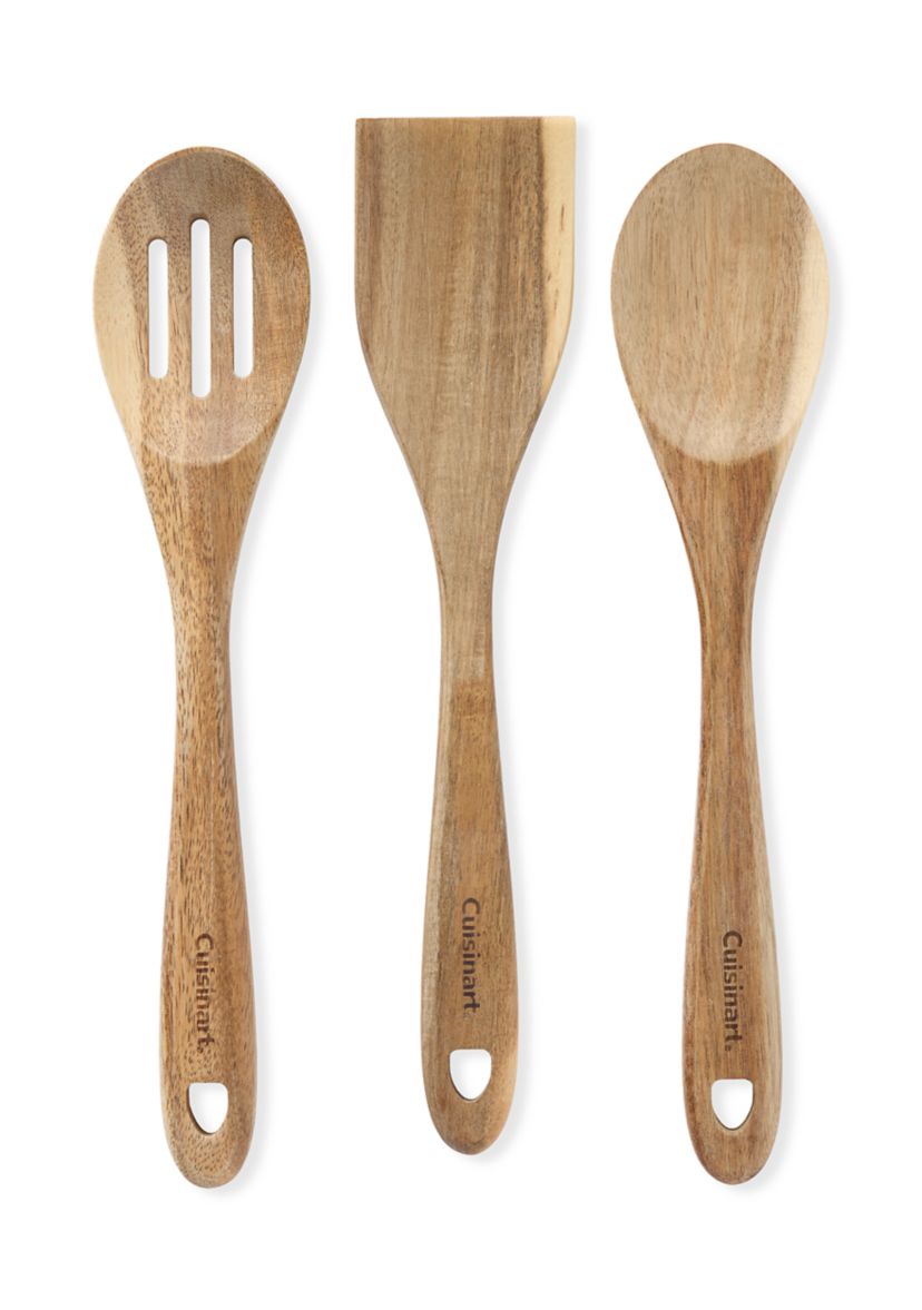 3 Piece Acacia Wood Utensil Set
