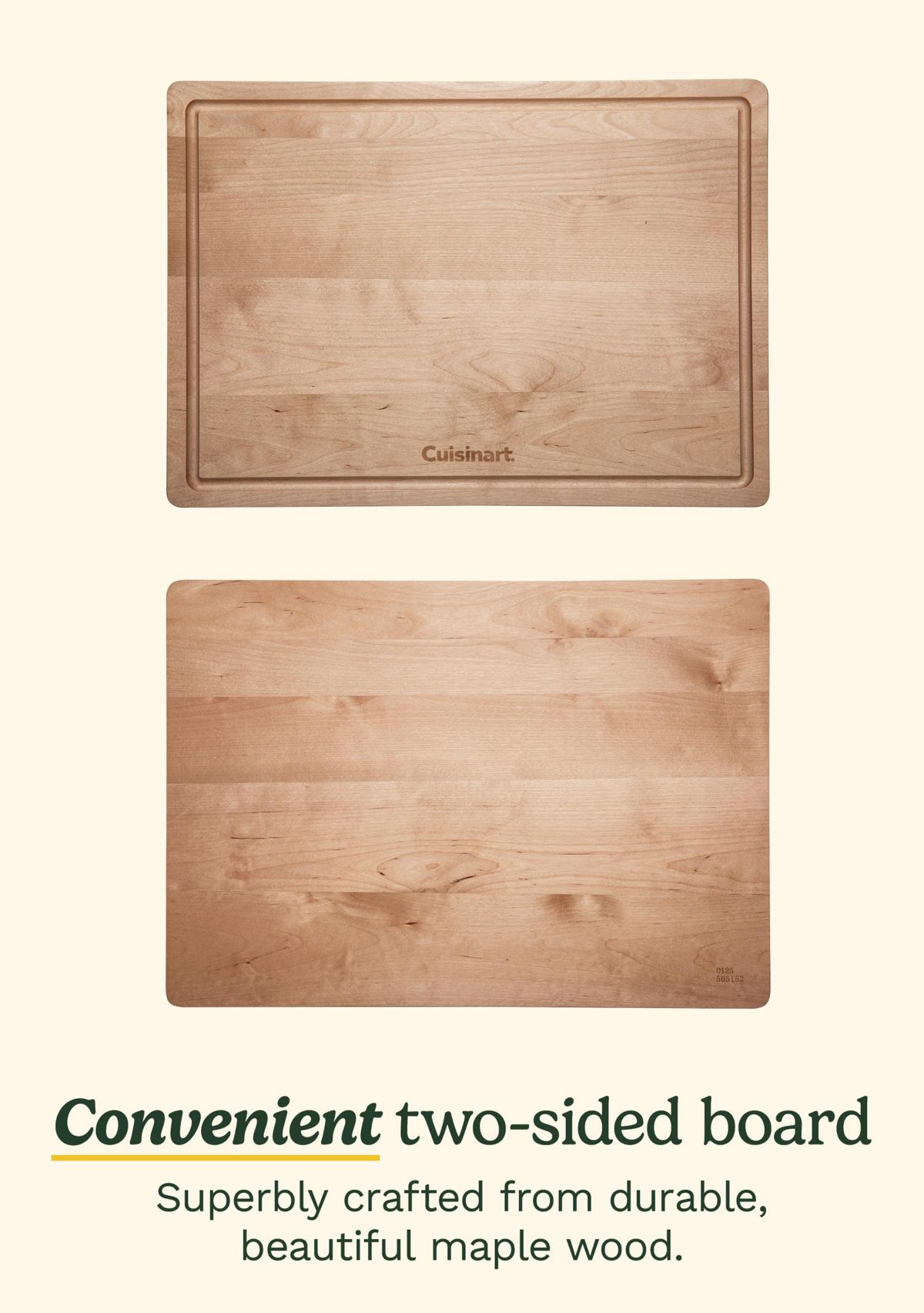 Reversible 17" Maple Wood Cutting Board